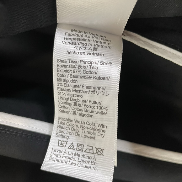 J. Crew Button Front Puff Sleeve Mini Dress Black Size 14 Capsule Minimalist - Picture 10 of 12